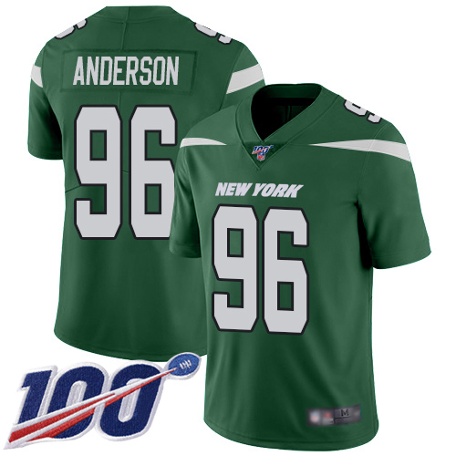 New York Jets Limited Green Men Henry Anderson Home Jersey NFL Football #96 100th Season Vapor Untouchable